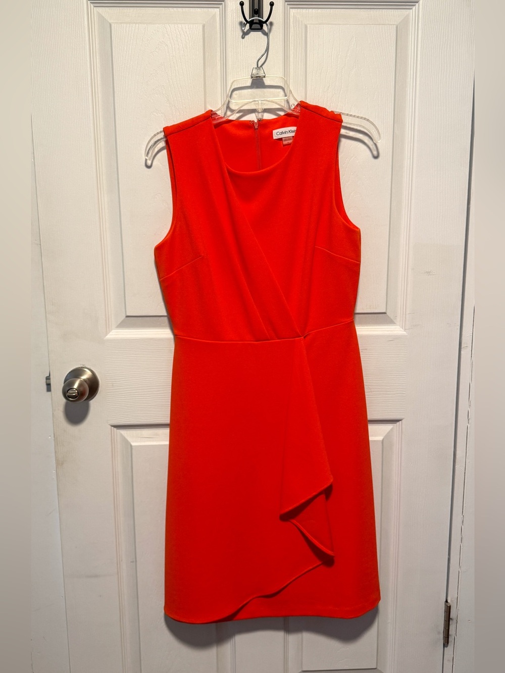 Calvin Klein Bright Red Sleeveless Mini Dress Size 6